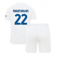 Inter Milan Henrikh Mkhitaryan #22 Udebane Trøje Børn 2023-24 Kortærmet (+ Korte bukser)